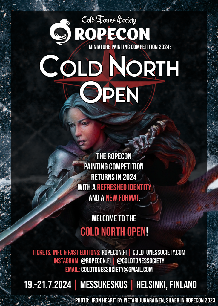 Ropecon Painting Competition: Cold North Open 2024, 19.-21.7.2023